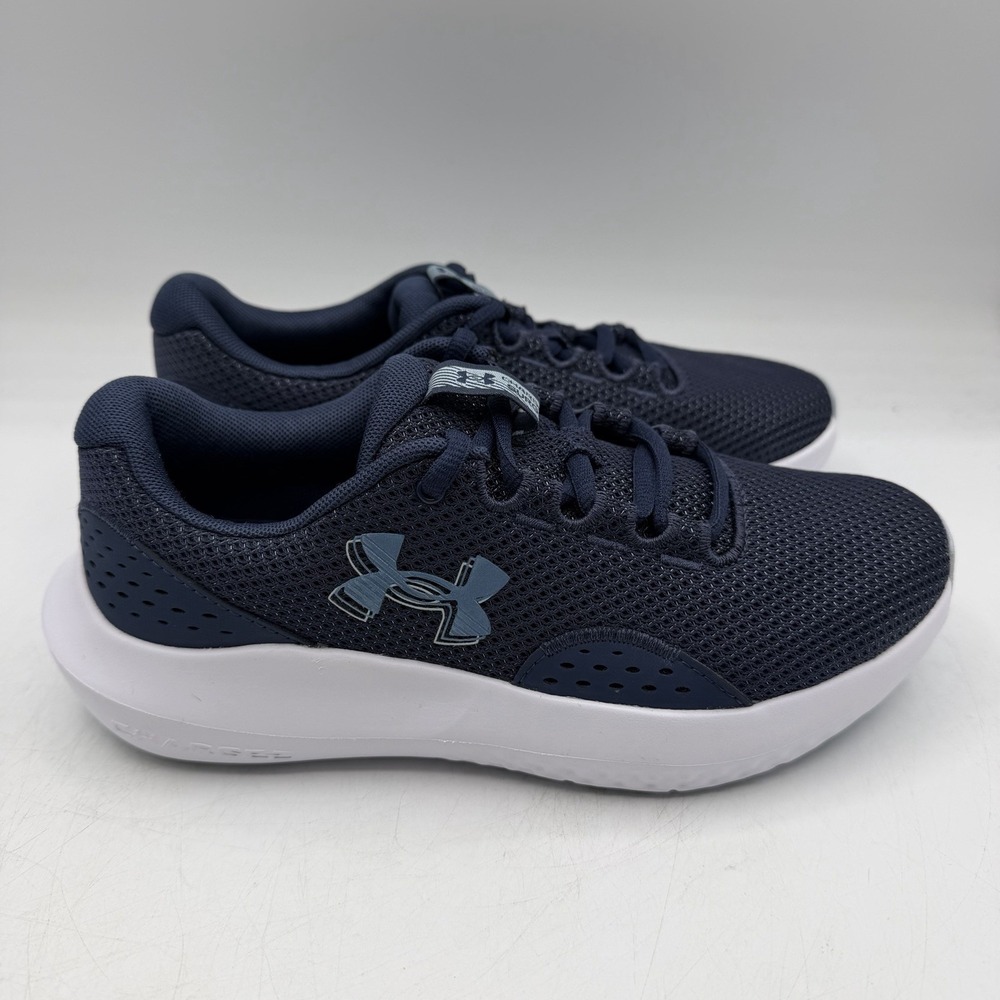 Under Armour Charged Surge 4 Running Shoes Womens Sz 6 Navy Sneakers 3027007-403